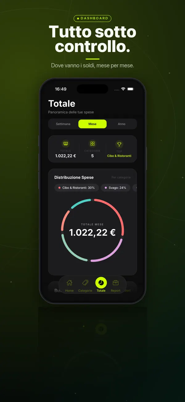 VoceSpesa: dashboard delle spese per categoria